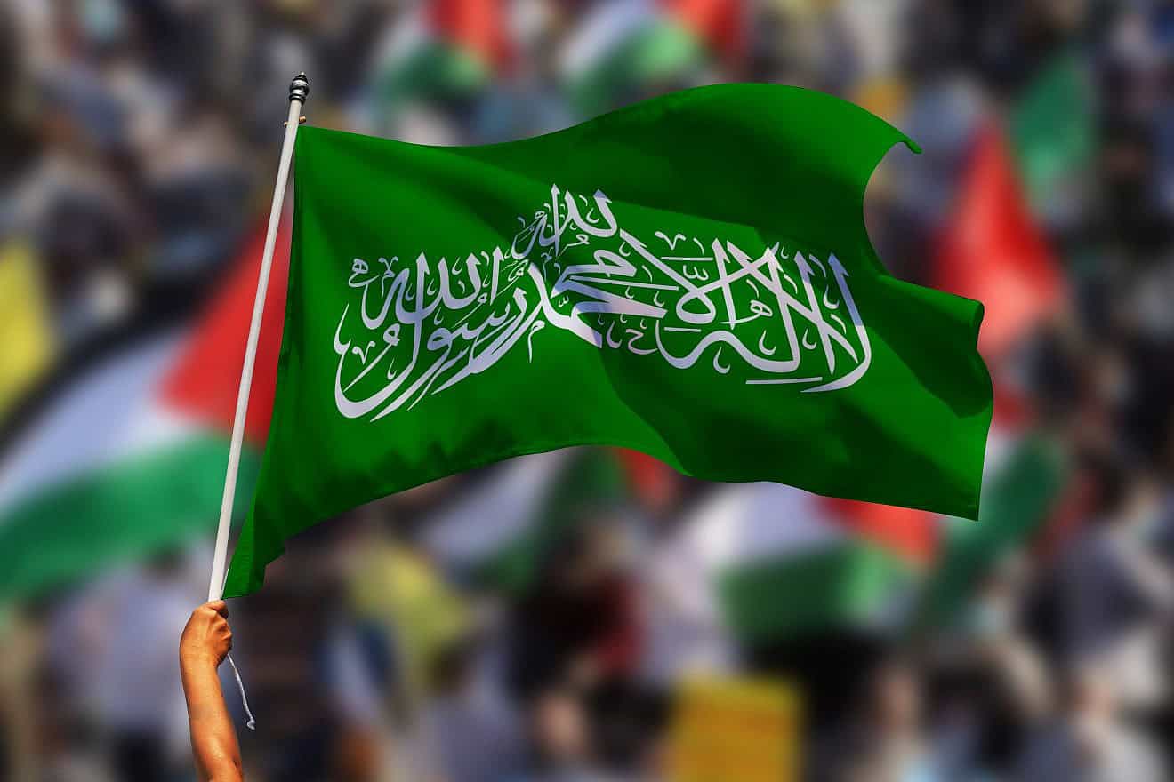 Hamas flag. Credit: S.M.Naeem/Shutterstock.