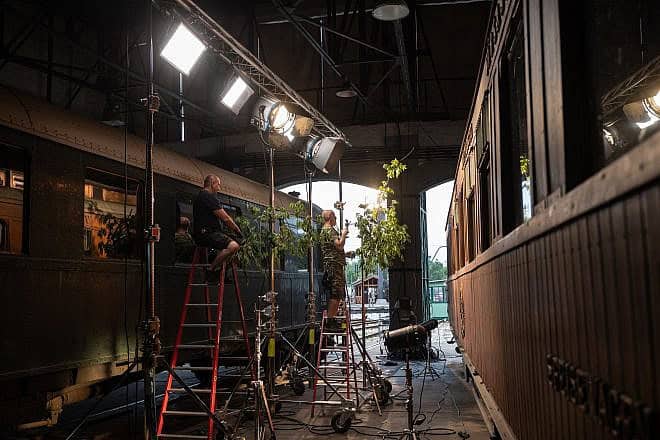 Joe Berlinger directing the Netflix docuseries “Hitler and the Nazis: Evil on Trial,“ released on June 5, 2024. Credit: Márton Kállai/Courtesy of Netflix.