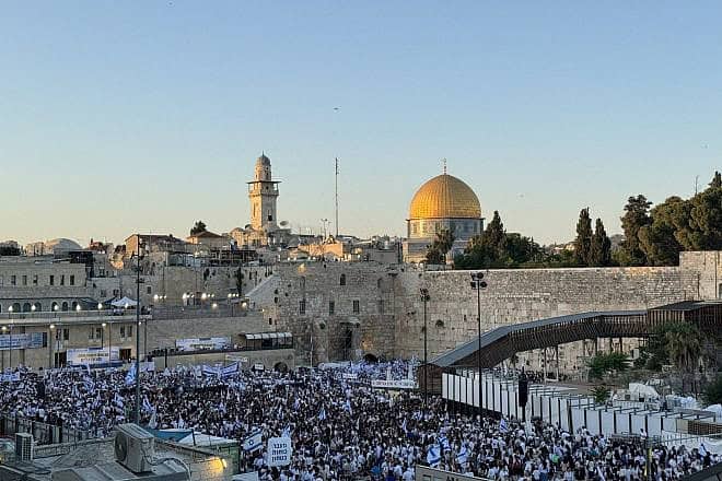 Praying together: Thousands of Jews celebrate Jerusalem Day at the Western Wall, June 5, 2024. Photo by Troy Osher Fritzhand.