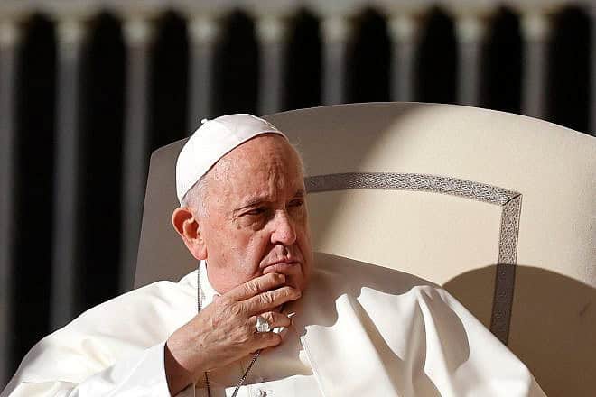 Pope Francis attends his weekly general audience in St. Peter's Square, Nov. 8, 2023. Credit: Riccardo De Luca/Shutterstock.