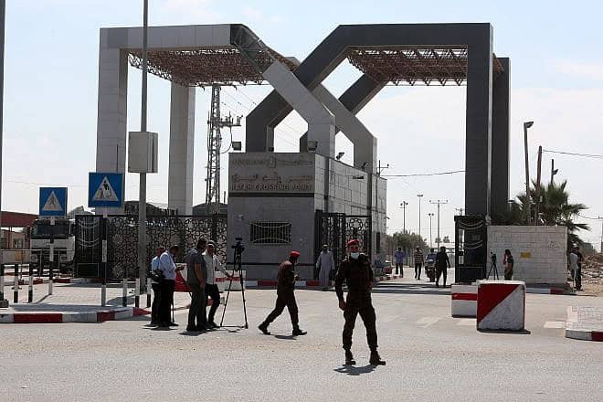 Hamas officials arrive at the Rafah Border Crossing on their way to Egypt, Oct. 3, 2021. Photo by Anas-Mohammed/Shutterstock.