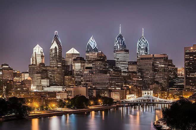 An illustrative image of the Philadelphia skyline. Source: DeepAI.