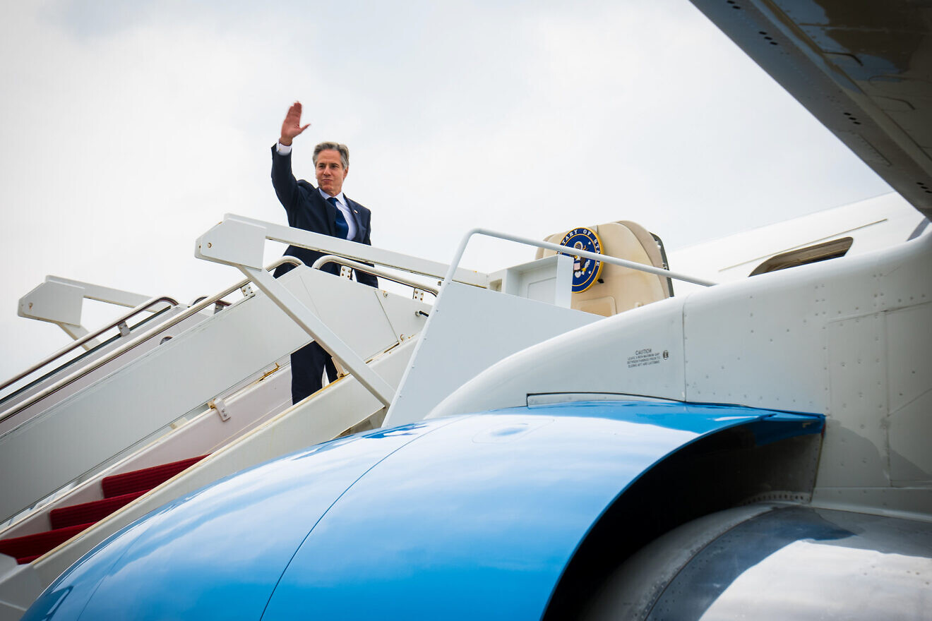 Secretary of State Antony Blinken departs Joint Base Andrews in Camp Spring, Md., July 25, 2024. Photo by Freddie Everett/U.S. State Department.