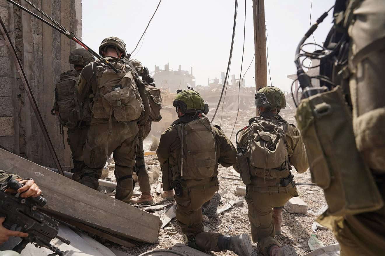 Israeli forces during operational activity in the Gaza Strip, July 2024. Credit: IDF.