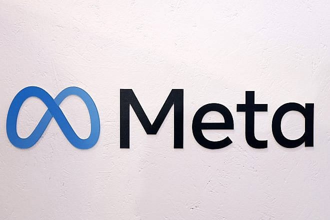 The Meta logo is displayed during the Viva Technology show at Parc des Expositions Porte de Versailles on May 22, 2024 in Paris, France. Photo by Chesnot/Getty Images.