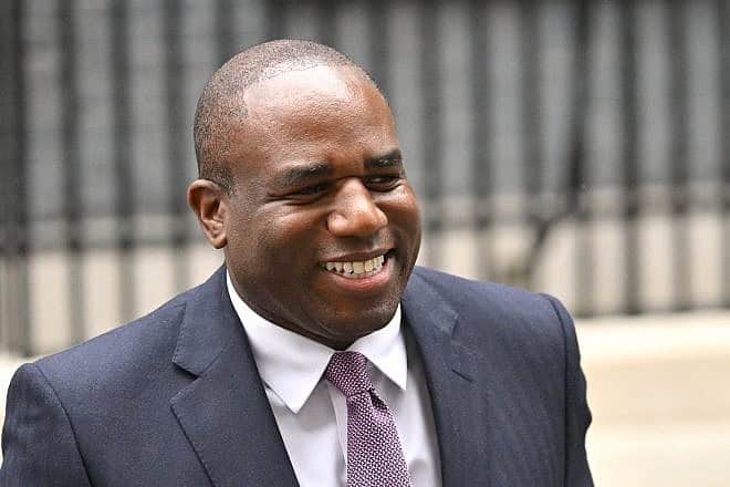 British Foreign Secretary David Lammy leaves 10 Downing Street following the Labour Party's landslide election victory on July 5, 2024. Photo by Leon Neal/Getty Images.