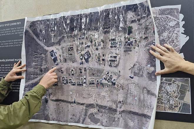 A detailed map of a Hamas training camp. Credit: Documenting Israel.