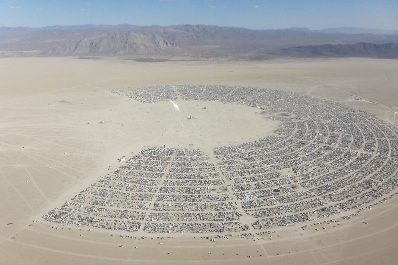 Burning Man in 2010. Credit: Kyle Harmon/Creative Commons.