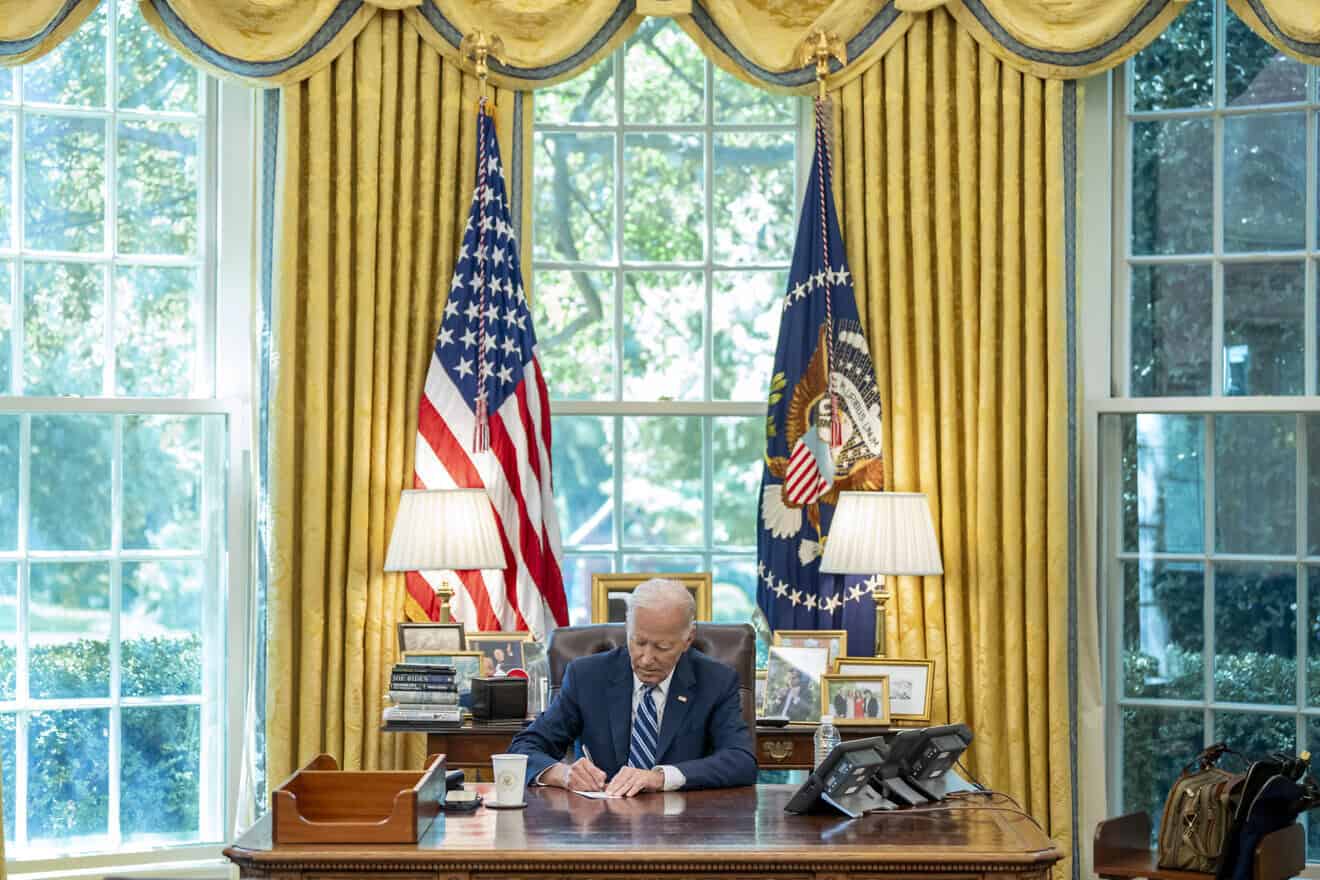 U.S. President Joe Biden in the Oval Office on July 31, 2024. Credit: Adam Schultz/White House.