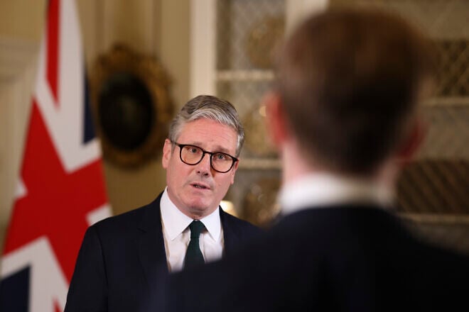 U.K. Prime Minister Keir Starmer speaks to the media following an earlier COBRA meeting to discuss the violent disorder across the country on Aug. 6, 2024. Credit: Simon Dawson/No. 10 Downing Street.