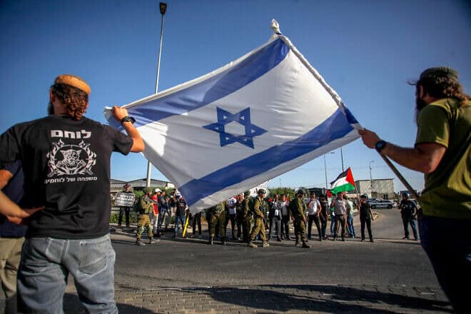 A protest near the Palestinian city of Qalqilya in Samaria, June 9, 2022. Photo by Nasser Ishtayeh/Flash90.