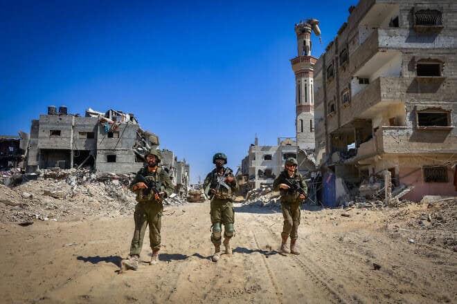 Israel Defense Forces troops operate in Rafah in the southern Gaza Strip, July 22, 2024. Photo by Oren Cohen/Flash90.