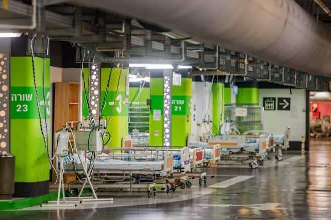 An underground ward at Rambam Hospital in Haifa, Israel, Aug. 1, 2024. Photo by Chaim Goldberg/Flash90.