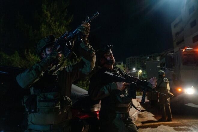 Israeli forces during operational activity in Judea and Samaria, August 2024. Credit: IDF.