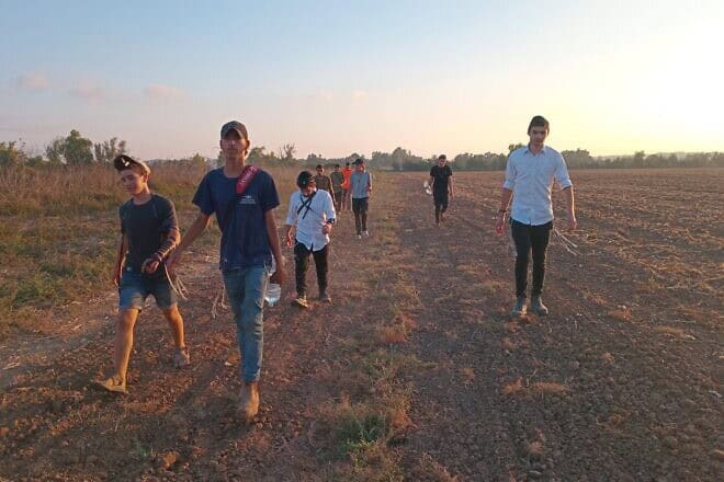 Israeli youths attempt to enter Gaza through the Erez Crossing with the northern Strip, Aug. 15, 2024. Credit: Courtesy.
