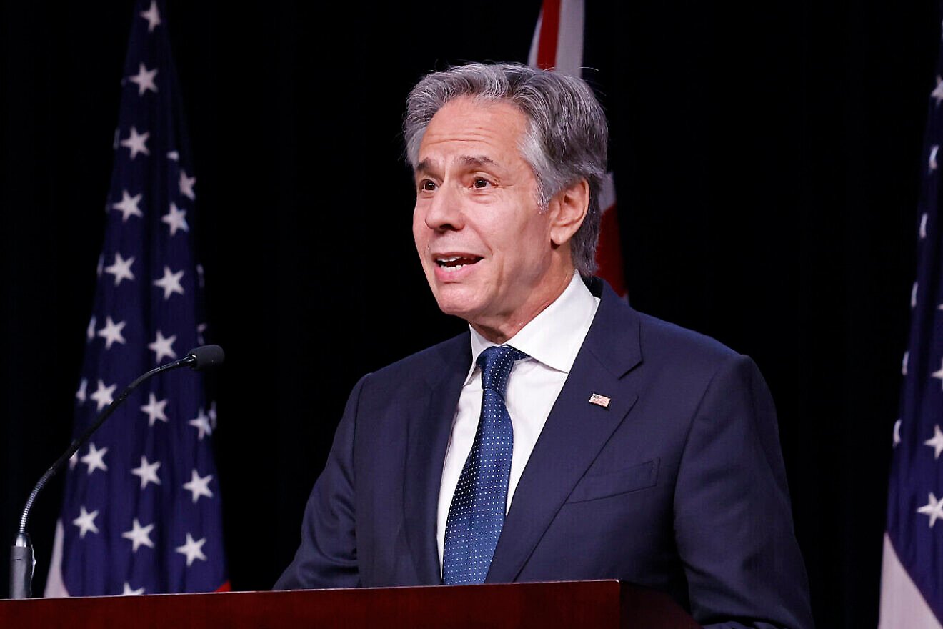 U.S. Secretary of State Antony Blinken at a joint news conference during the Australia-U.S. Ministerial Consultations (AUSMIN) at the U.S. Naval Academy in Annapolis, Maryland on Aug. 6, 2024. Photo by Chip Somodevilla/Getty Images.