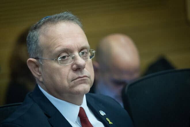 World Zionist Organization chairman Yaakov Hagoel, Dec. 19, 2023. Photo by Yonatan Sindel/Flash90.