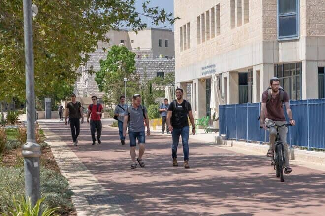 International school students seen on JCT's campus. Photo by Avi Hayun.