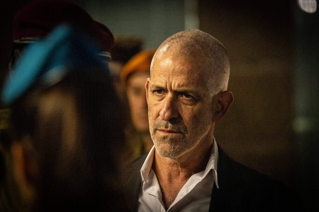 Ronen Bar, director of the Shin Bet security service, attends a ceremony at Yad Vashem in Jerusalem on Holocaust Remembrance Day. May 5, 2024. Photo by Chaim Goldberg/Flash90.