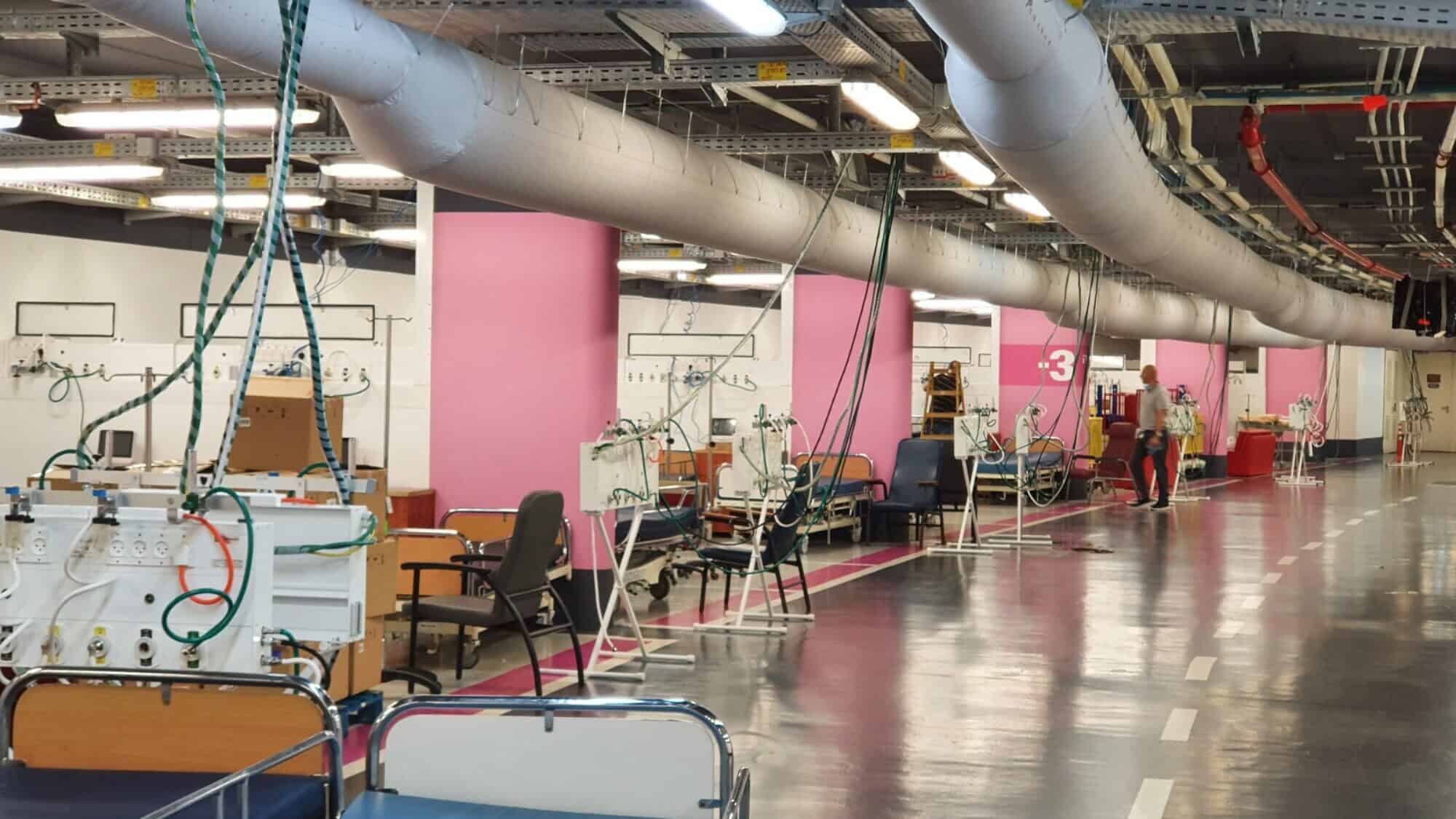 The Sammy Ofer Fortified Underground Emergency Hospital in Haifa. Credit: Courtesy of Rambam Health Care Campus.