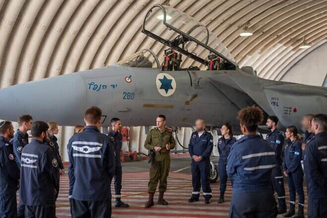 IDF Chief of Staff Lt. Gen. Herzi Halevi speaks during a visit to Tel Nof Air Force Base on Aug. 7, 2024. Credit: IDF.