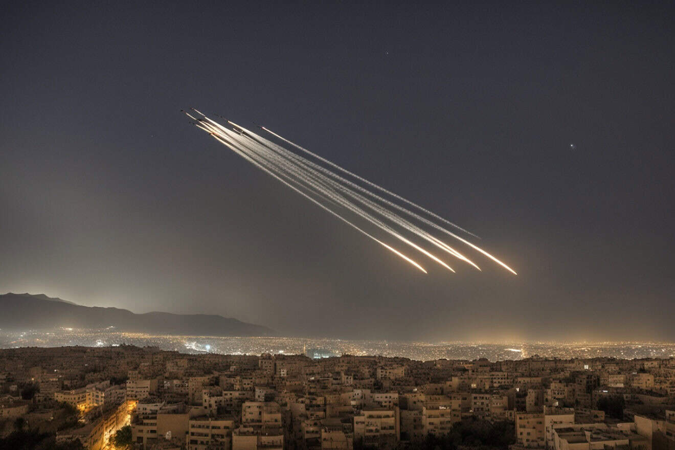 An illustrative image of rockets being fired. Source: DeepAI.