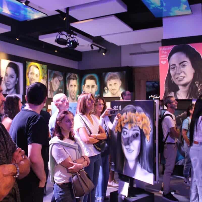 The "Faces of Oct. 7" exhibition in Jerusalem, Sept. 24, 2024. Credit: Courtesy.