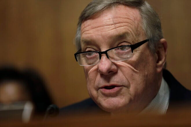 Sen. Dick Durbin (D-Ill.), makes opening comments at a Senate Judiciary Committee Subcommittee on Border Security and Immigration hearing, Dec. 12, 2018. Credit: Glenn Fawcett/U.S. Customs and Border Protection.