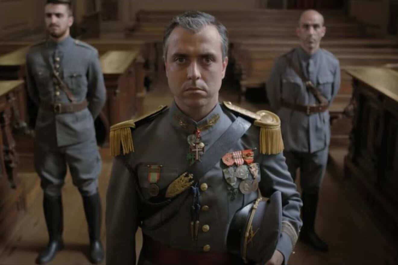An actor portrays Portuguese Army captain Arthur Carlos de Barros Basto in the 2019 film "Sefarad." Credit: Courtesy.