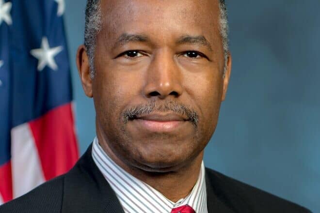 Ben Carson. Credit: U.S. Department of Housing and Urban Development via Wikimedia. 2017 Commons.