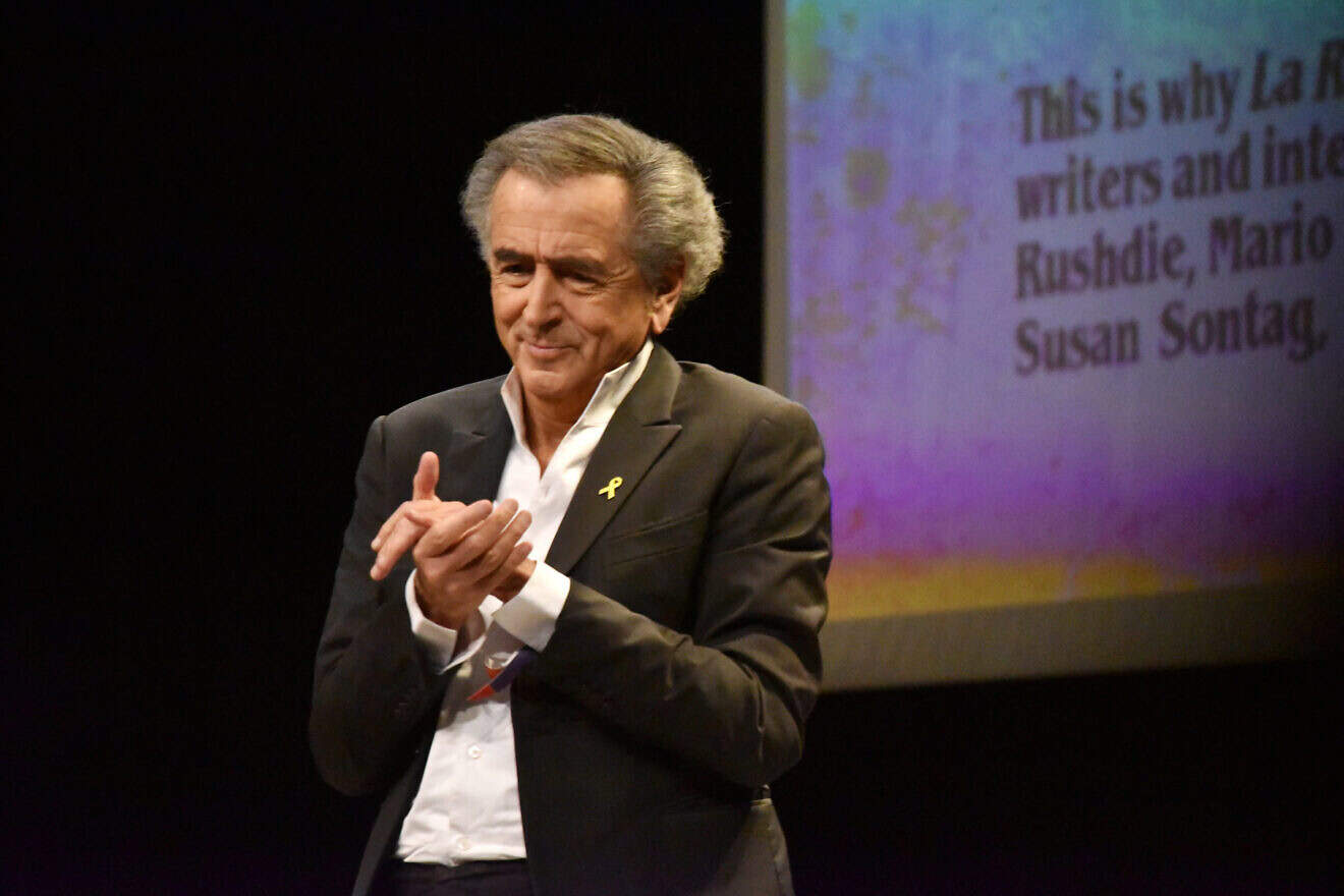 Bernard-Henri Lévy attends the “L'Europe Contre L'Antisemitisme” Press Conference at Theatre Antoine in Paris on June 3, 2024. Photo by Foc Kan/WireImage.