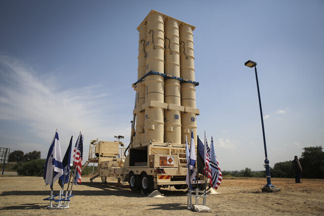 The "Arrow II" intercepting missile launcher at the Palmachim Israeli Airforce base, near the central city of Rishon Letzion, on May 9, 2014. Photo by Hadas Parush/Flash 90.