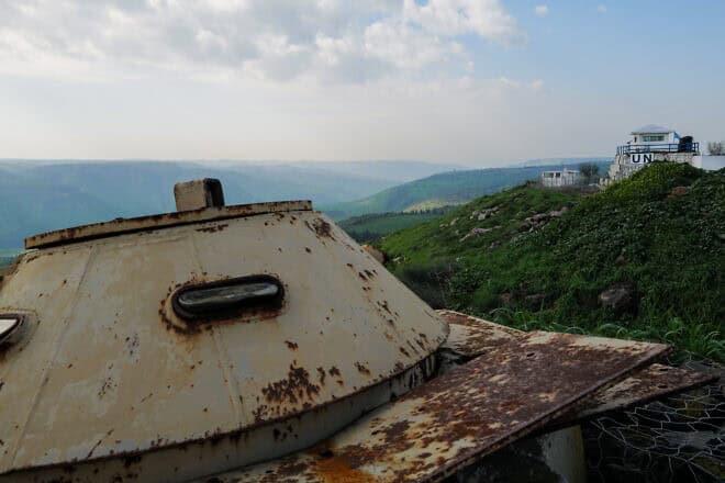 View of the tripoint border between Israel, Syria and Jordan from northern Israel on Feb. 15, 2024. Photo by Michael Giladi/Flash90.