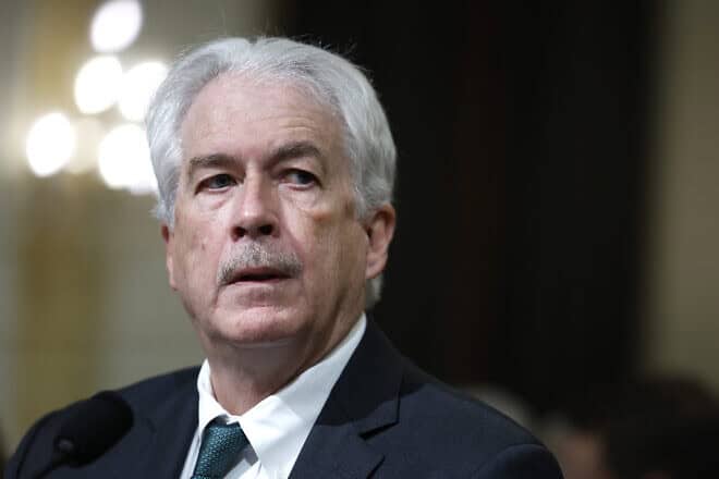 CIA Director William Burns listens during a hearing of  the House Select Intelligence Committee in the Cannon Office Building in Washington on March 12, 2024. Photo by Anna Moneymaker/Getty Images.