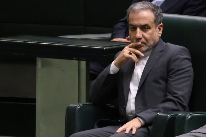 Iranian Foreign Minister Abbas Araghchi attends a parliament session in the capital Tehran, Aug. 17, 2024. Photo by Atta Kenare/AFP via Getty Images.
