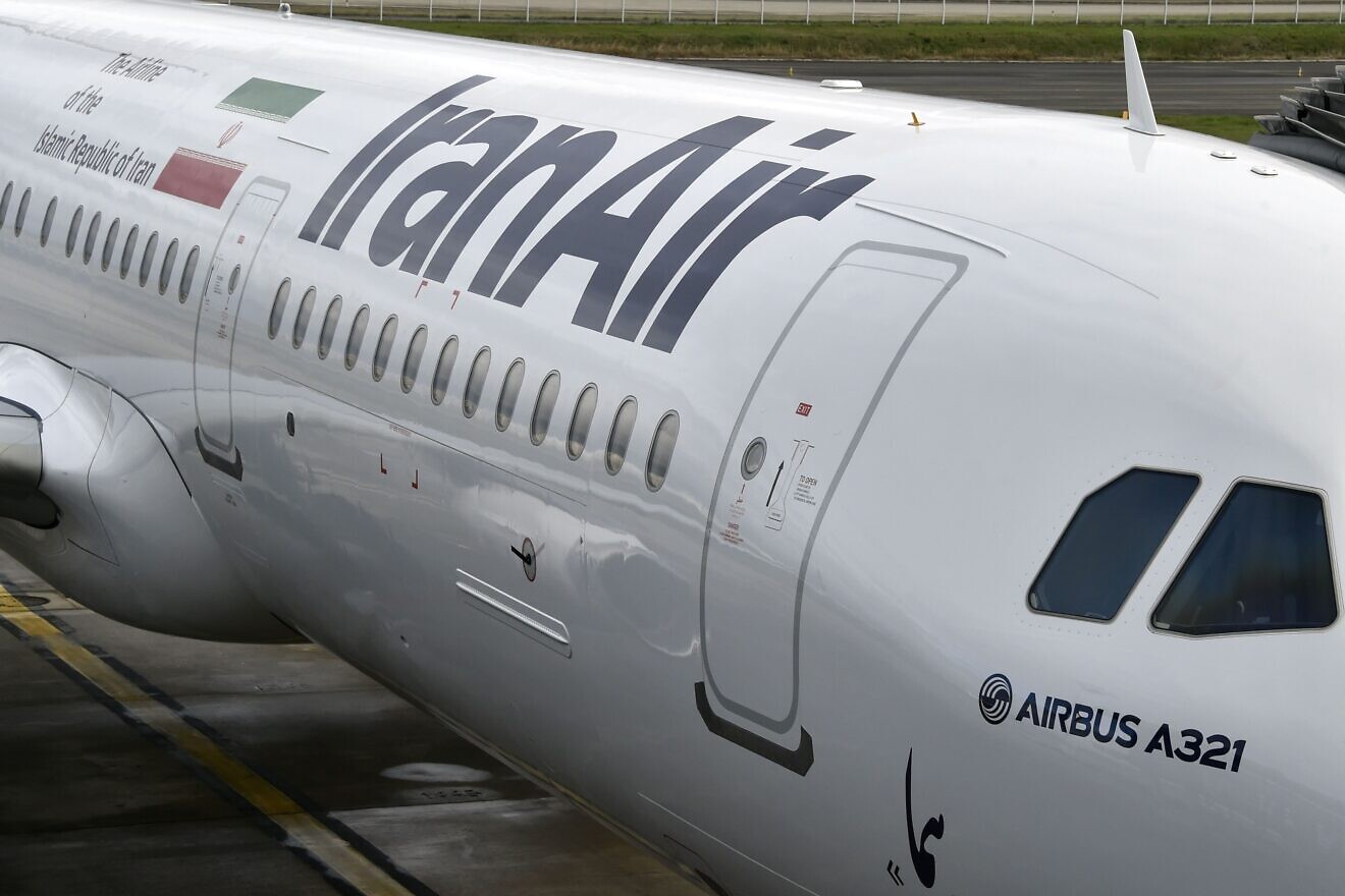 An Airbus A321 bearing the logo of Iran Air is pictured on Jan. 11, 2017 at the Airbus delivery center, in Colomiers southwestern France. Photo by Pascal Pavani/AFP via Getty Images.
