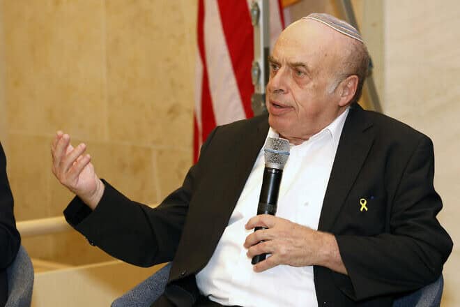 Natan Sharansky speaks at The Rabbi Sacks Legacy event in Manhattan, Sept. 4, 2024. Credit: Creative Image/The Rabbi Sacks Legacy.