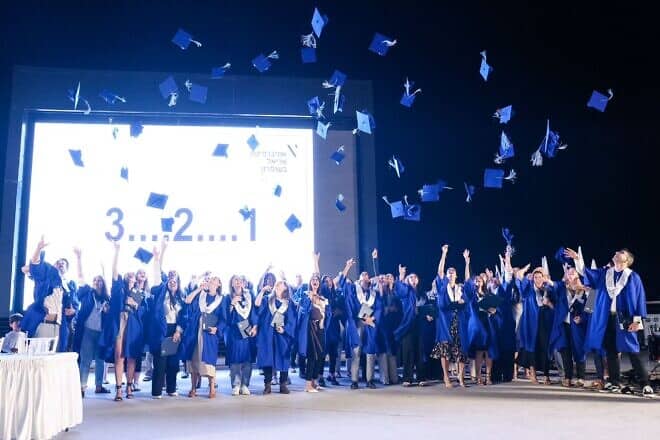 The first graduating class from Ariel University's Adelson School of Medicine, Sept. 25, 2024. Credit: Eyal Mass.