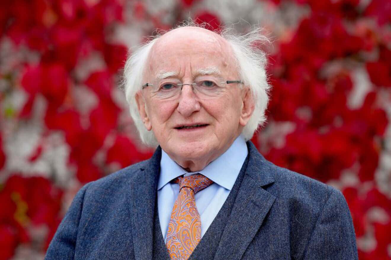 Irish President Michael Higgins delivers a speech in Dublin on March 17, 2023. Credit: Diplomat.ie.