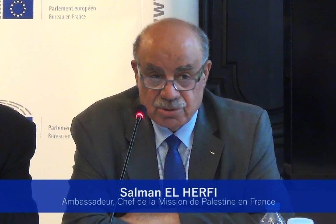 Salman El Herfi, the former Palestinian Authority ambassador to South Africa and France. Source: YouTube.