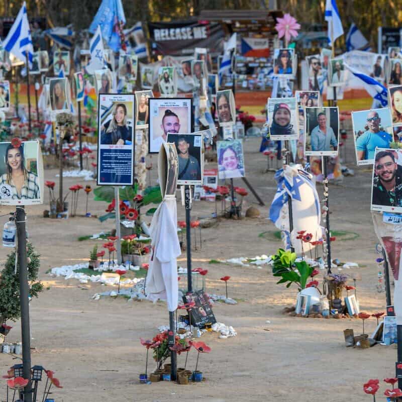 The site of the Nova music festival in southern Israel, where 364 people were slaughtered on Oct. 7, 2023, by Hamas and Palestinian terrorists who infiltrated the border with the Gaza Strip, Sept. 24, 2024. Photo by Israel Hadari/Flash90.