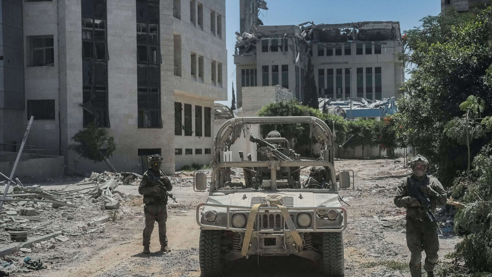 Israeli soldiers operating in Gaza City on July 28, 2024. Photo by Erik Marmor/Flash90.