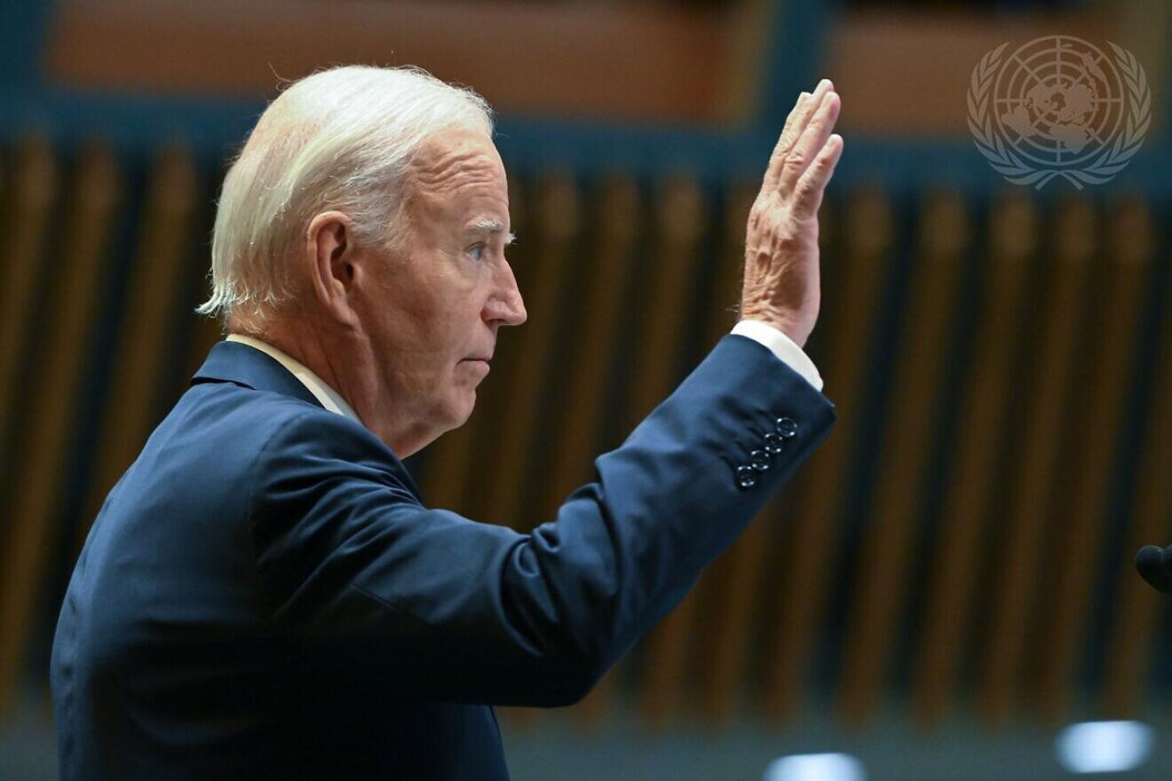 U.S. President Joe Biden addresses the general debate of the General Assembly’s 79th session on Sept. 24, 2024. Credit: Evan Schneider/U.N. Photo.