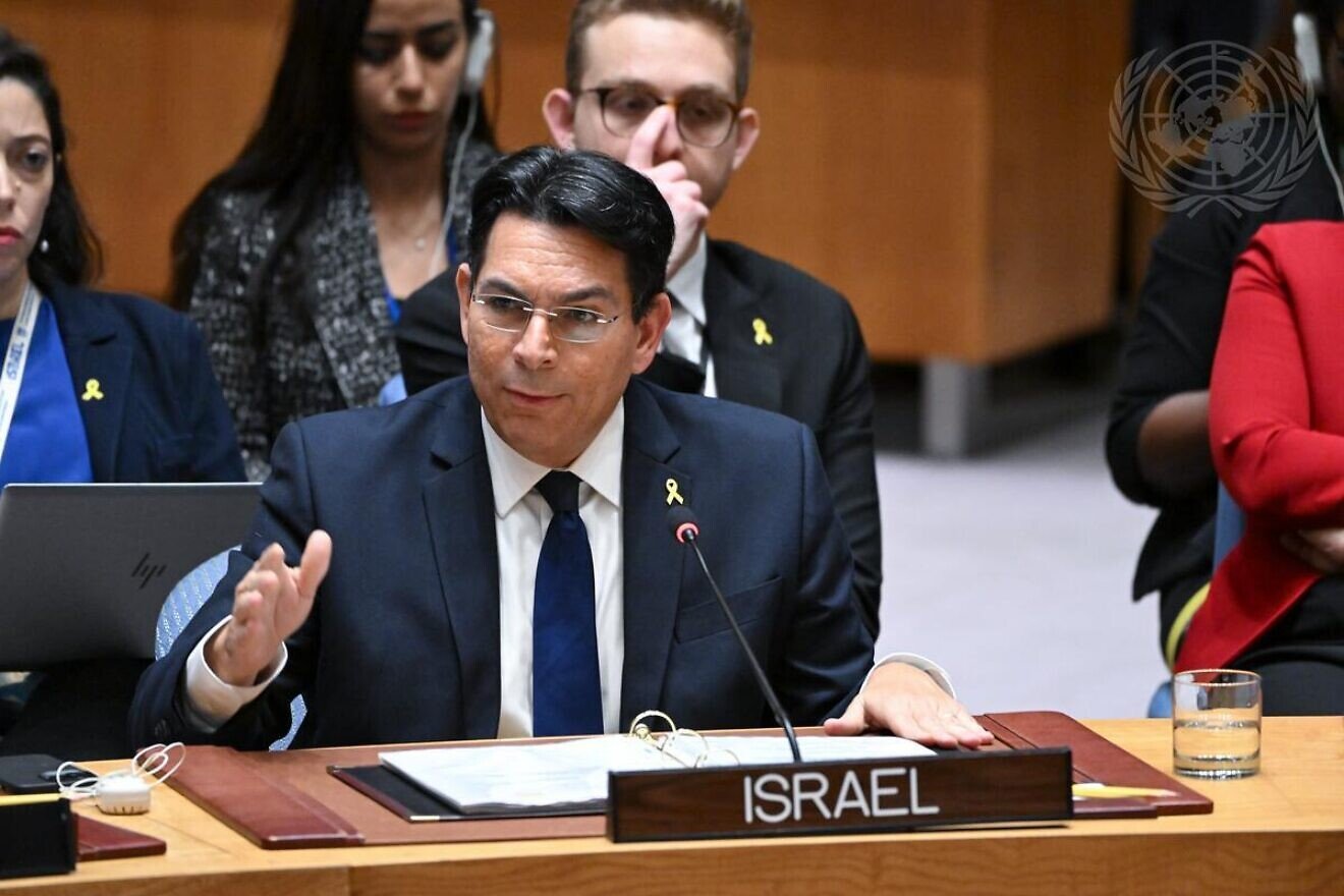 Danny Danon, Israeli ambassador to the United Nations, addresses the U.N. Security Council meeting on the situation in the Middle East, including the Palestinian question, on Sept. 27, 2024. Credit: Evan Schneider/U.N. Photo.