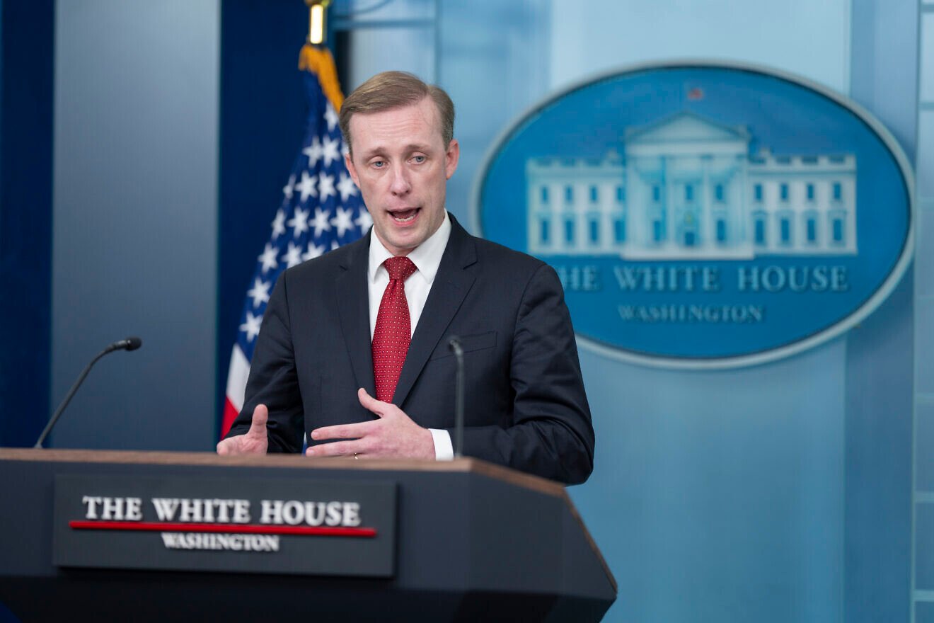 U.S. National Security Advisor Jake Sullivan speaks during a press briefing at the White House on Oct. 1, 2024. Credit: Oliver Contreras/White House.