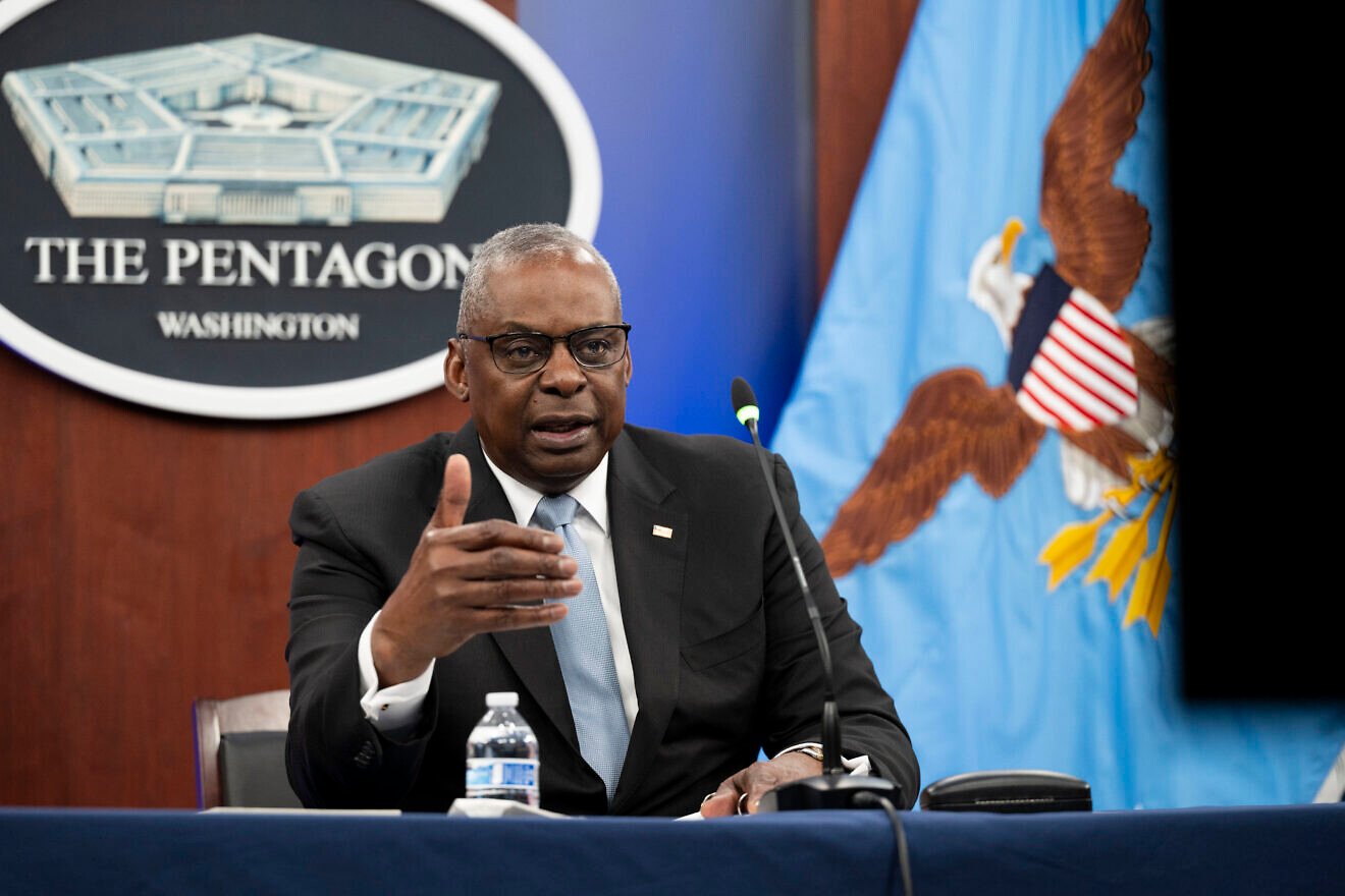 U.S. Secretary of Defense Lloyd Austin at a virtual roundtable discussion at the Pentagon, Oct. 10, 2024. Credit: U.S. Navy Petty Officer 1st Class Alexander Kubitza/U.S. Department of Defense.