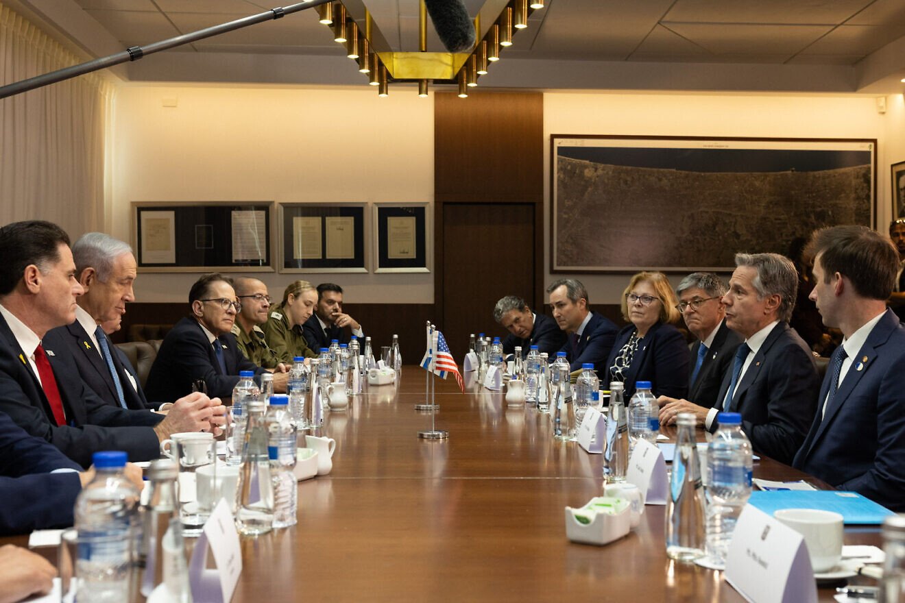 U.S. Secretary of State Antony Blinken meets with Israeli Prime Minister Benjamin Netanyahu in Jerusalem, Israel, Oct. 22, 2024. Credit: Chuck Kennedy/U.S. State Department.