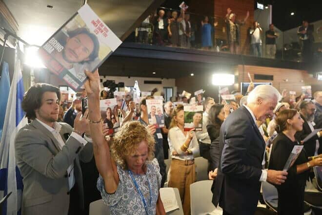 U.S. evangelical leader Mike Evans, founder of the Friends of Zion Museum, at an Oct. 7 memorial event at the museum in Jerusalem on Oct. 6, 2024. Credit: Courtesy.