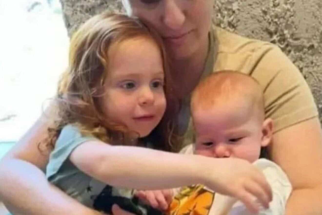 Shiri Bibas with sons Ariel and Kfir. Credit: Courtesy.