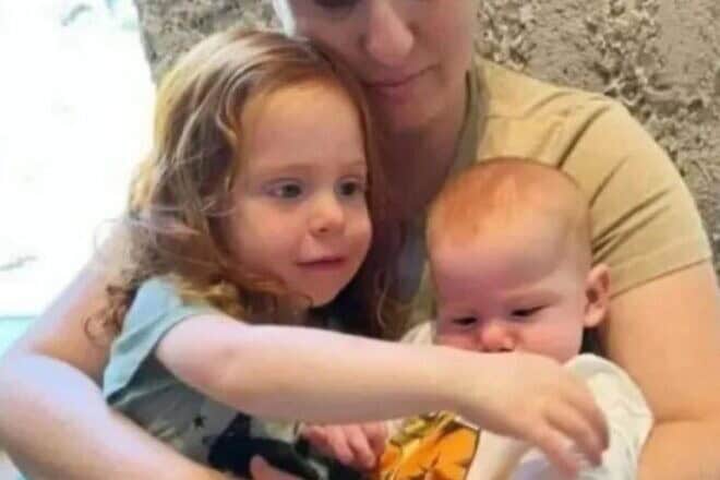 Shiri Bibas with sons Ariel and Kfir. Credit: Courtesy.